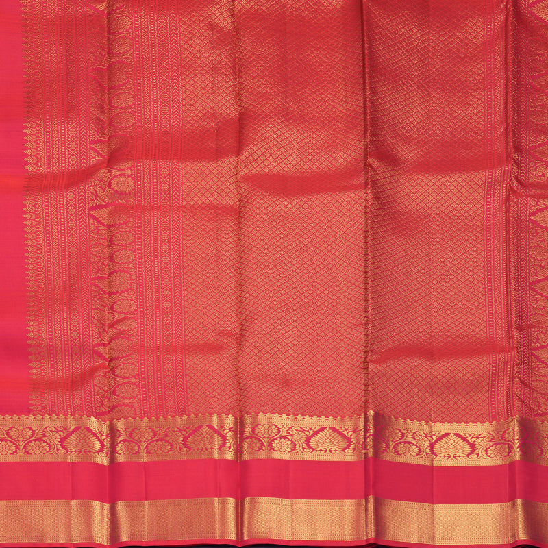 Hayagrivas Handloom Rani Pink Kanjivaram Silk Saree KBF652G4-10