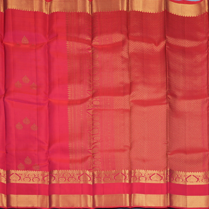 Hayagrivas Handloom Rani Pink Kanjivaram Silk Saree KBF652G4-10