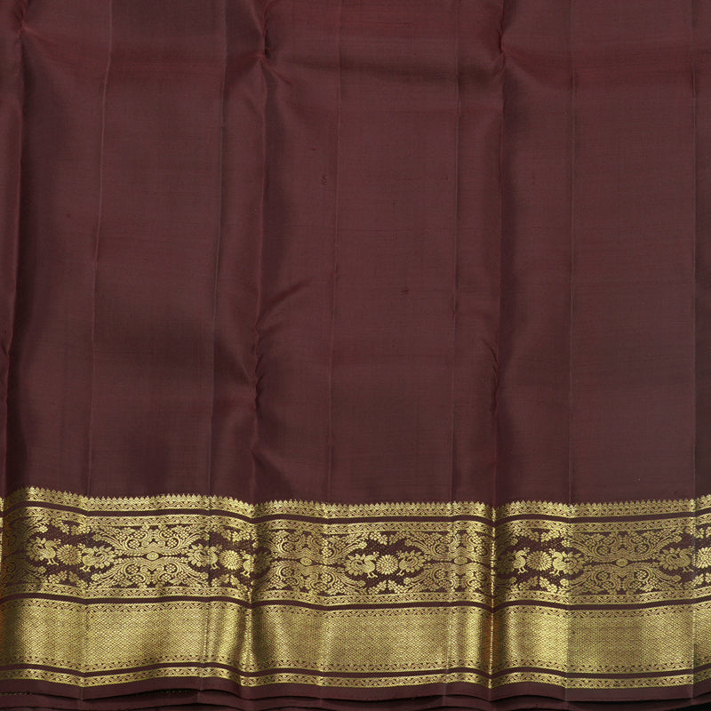 Hayagrivas Handloom Coffee Brown Kanjivaram Silk Saree KBF652G4-2