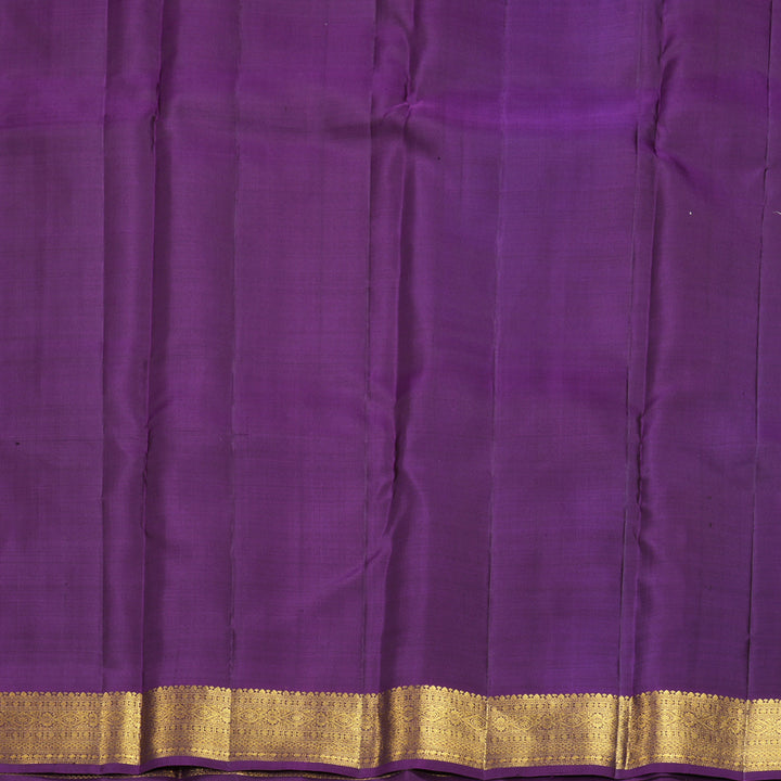Hayagrivas Handloom Lavender Kanjivaram Silk Saree with Purple Border KBF652G4-4