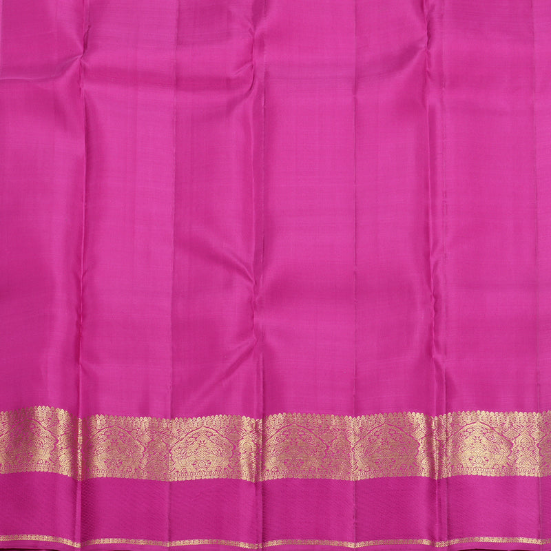 Hayagrivas Handloom Purple Kanjivaram Silk Saree with Rani Pink Border KBF652G4-5