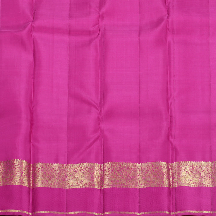 Hayagrivas Handloom Purple Kanjivaram Silk Saree with Rani Pink Border KBF652G4-5