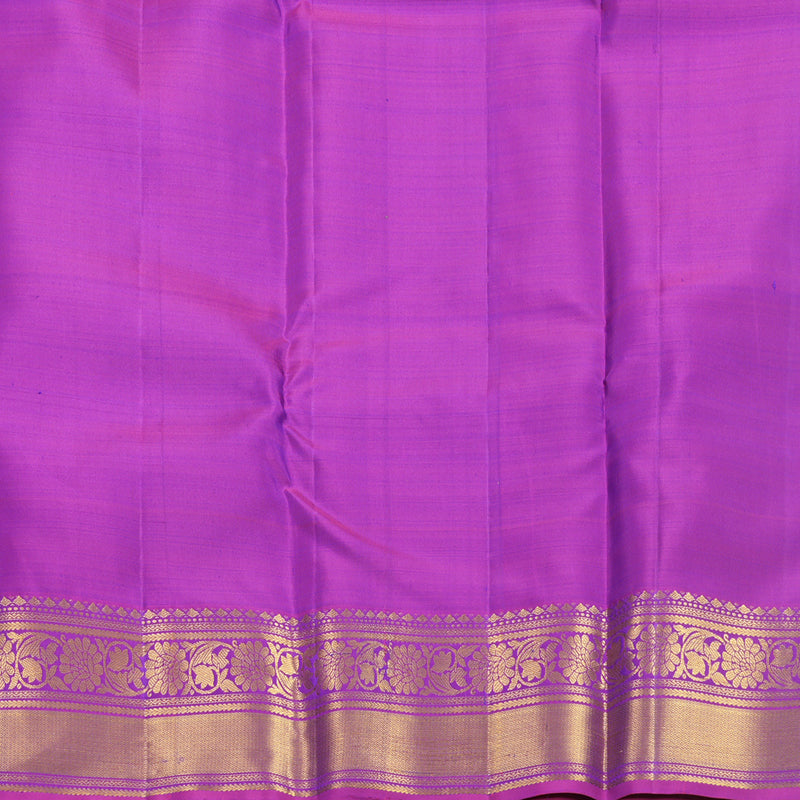 Hayagrivas Handloom Mayilkazhuthu Kanjivaram Silk Saree with Purple Border KBF652G4-7
