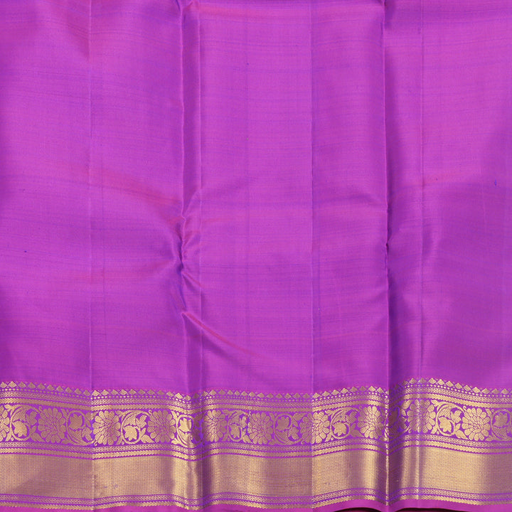 Hayagrivas Handloom Mayilkazhuthu Kanjivaram Silk Saree with Purple Border KBF652G4-7