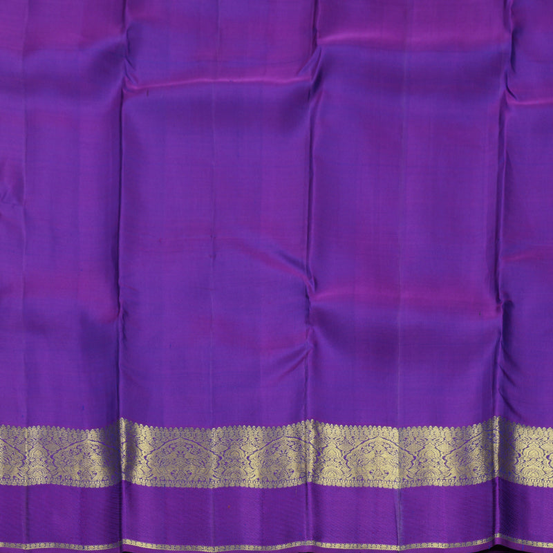 Hayagrivas Handloom Mayilkazhuthu Kanjivaram Silk Saree with Purple Border KBF652G4-9