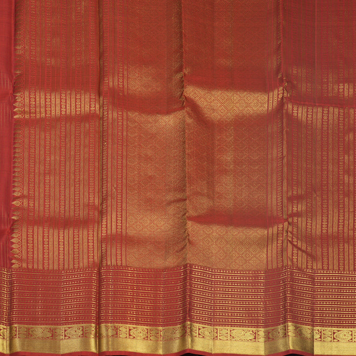 Hayagrivas Handloom Red Kanjivaram Silk Saree KBF652G5-4