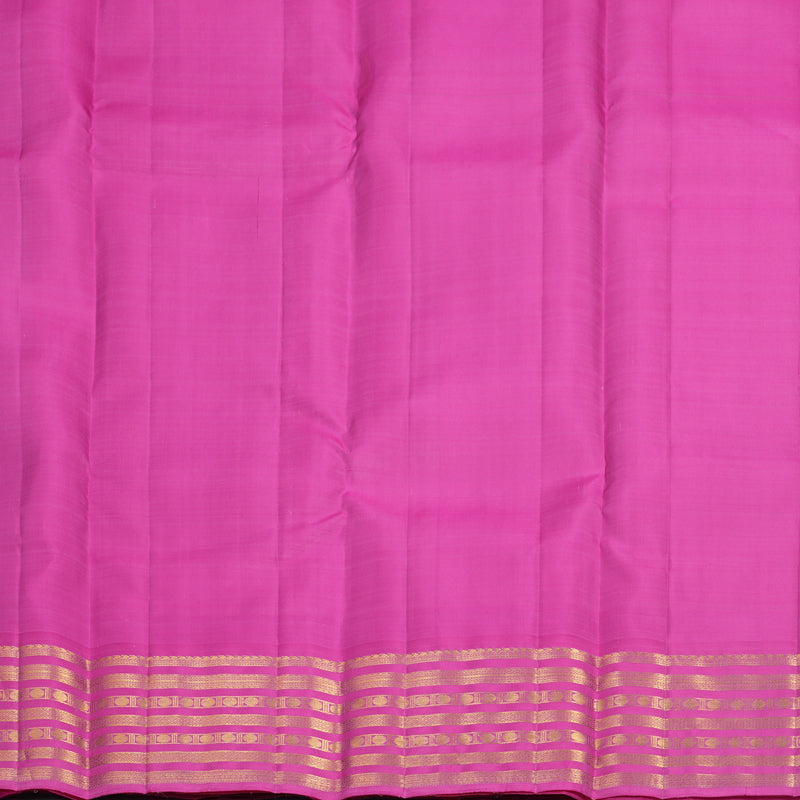 Hayagrivas Handloom Purple Kanjivaram Silk Saree with Pink Border KBF652G5-5