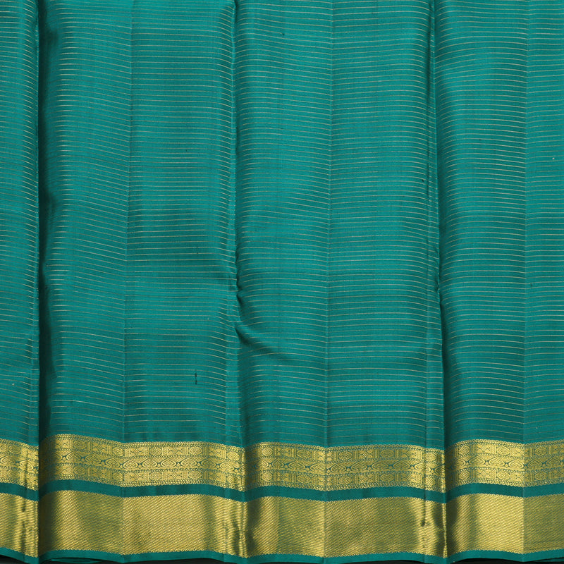 Hayagrivas Handloom Wine Purple Kanjivaram Silk Saree with Emerald Green Border KBF652G5-7