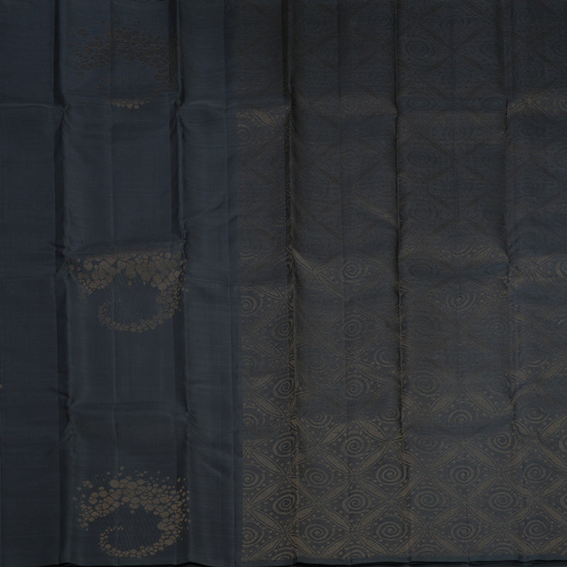 Hayagrivas Handloom Black Kanjivaram Silk Saree KBF653G1-2