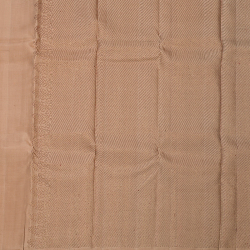 Hayagrivas Handloom Light Brown Kanjivaram Silk Saree KBF653G3-1