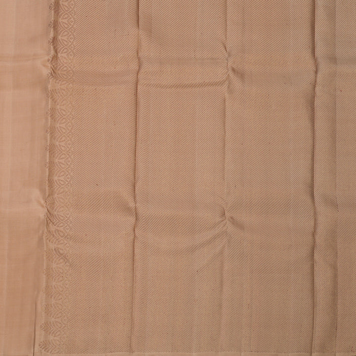 Hayagrivas Handloom Light Brown Kanjivaram Silk Saree KBF653G3-1