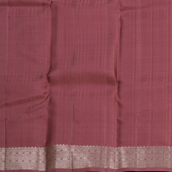 Hayagrivas Handloom Rosewood Pink Kanjivaram Silk Saree KBF653G5-1