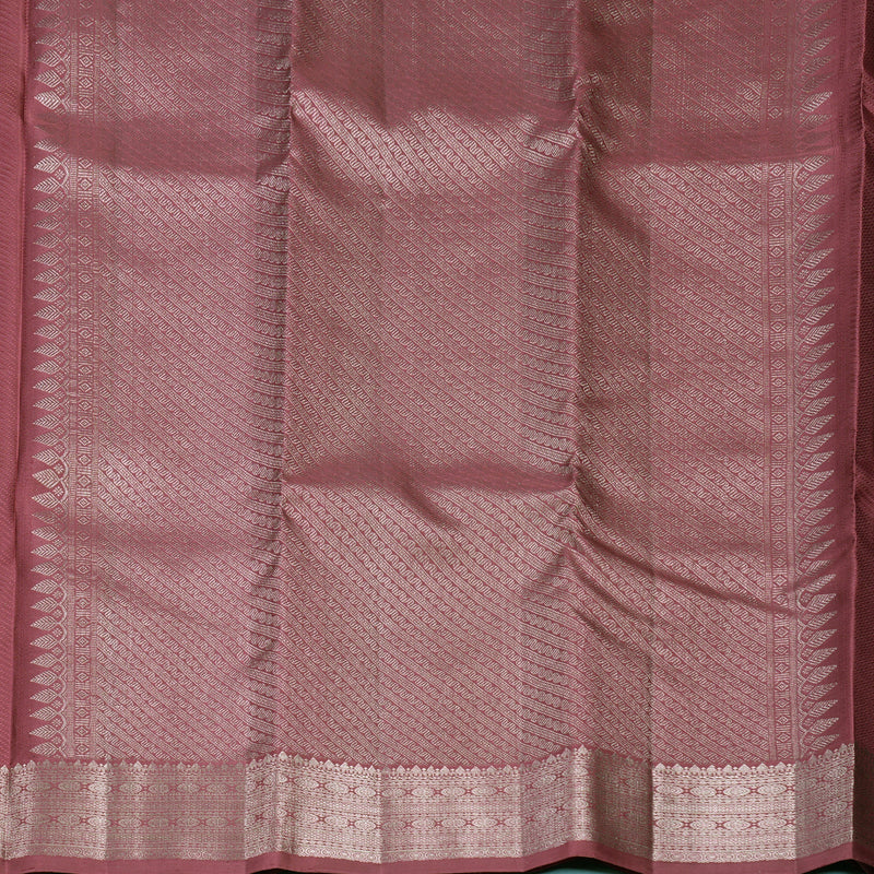 Hayagrivas Handloom Rosewood Pink Kanjivaram Silk Saree KBF653G5-1