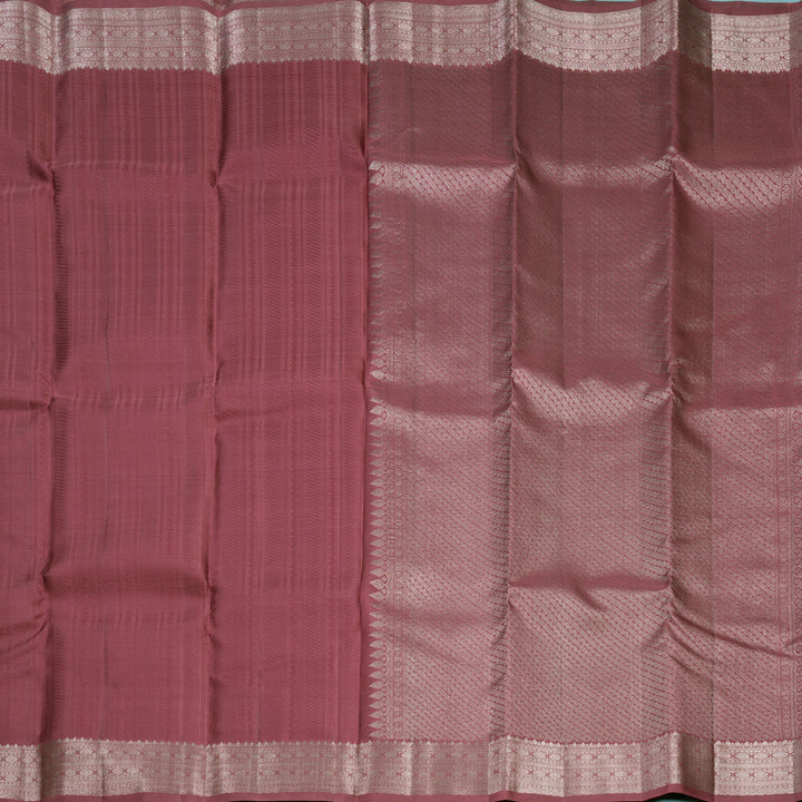 Hayagrivas Handloom Rosewood Pink Kanjivaram Silk Saree KBF653G5-1