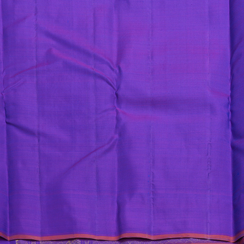 Hayagrivas Handloom Purple Kanjivaram Silk Saree KBF656G13-2