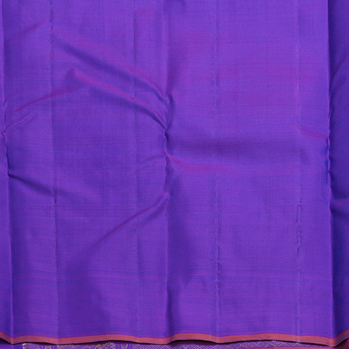 Hayagrivas Handloom Purple Kanjivaram Silk Saree KBF656G13-2