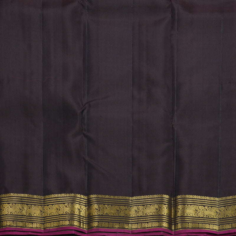 Hayagrivas Handloom Kanchana Brown Kanjivaram Silk Saree KBF656G15-1
