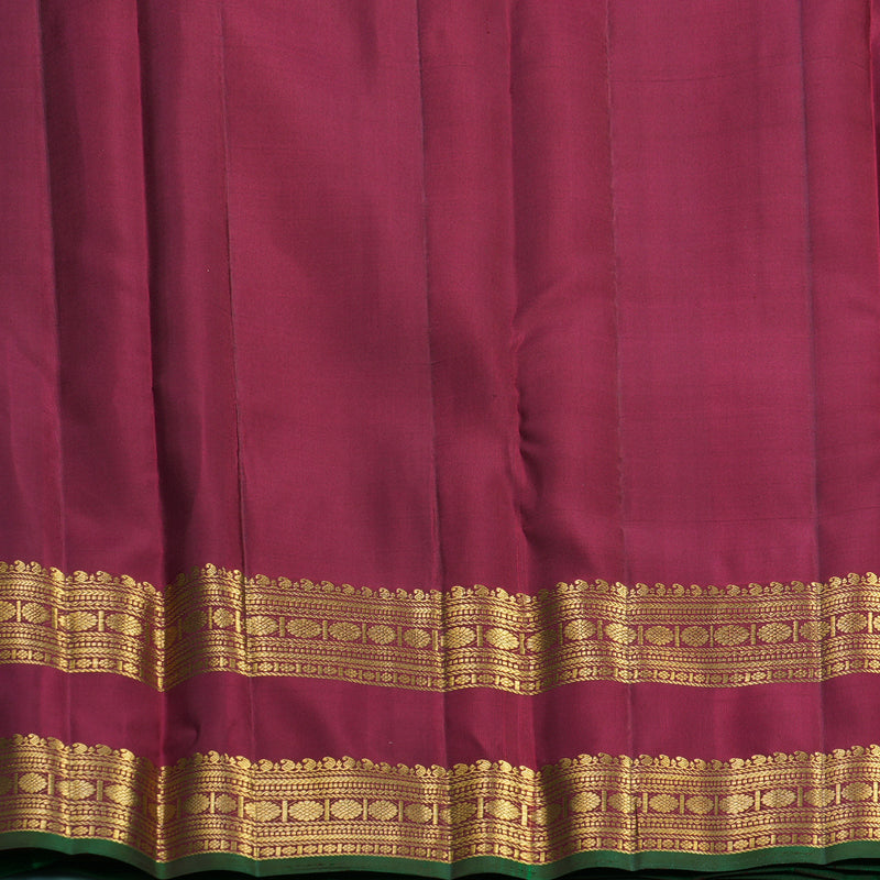 Hayagrivas Handloom Maroon Kanjivaram Silk Saree KBF656G15-4