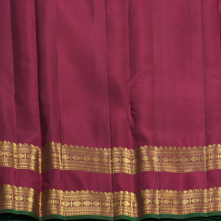 Hayagrivas Handloom Maroon Kanjivaram Silk Saree KBF656G15-4