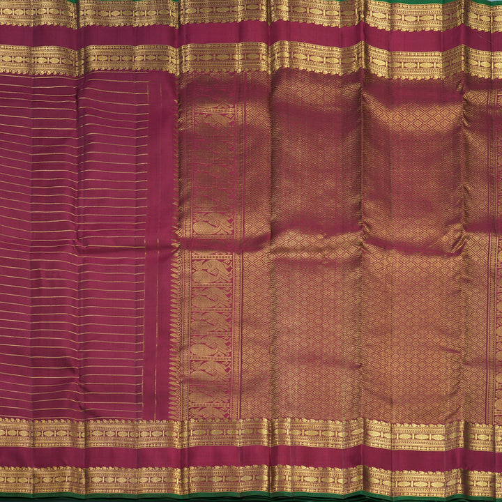 Hayagrivas Handloom Maroon Kanjivaram Silk Saree KBF656G15-4