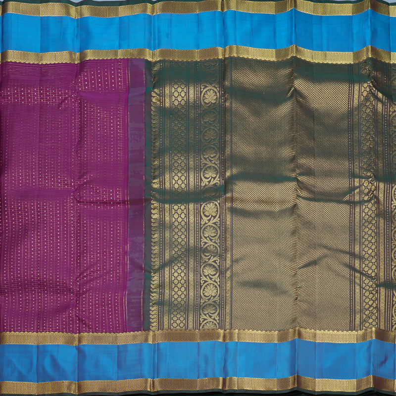 Hayagrivas Handloom Vadamalli Purple Kanjivaram Silk Saree KBF656G19-4