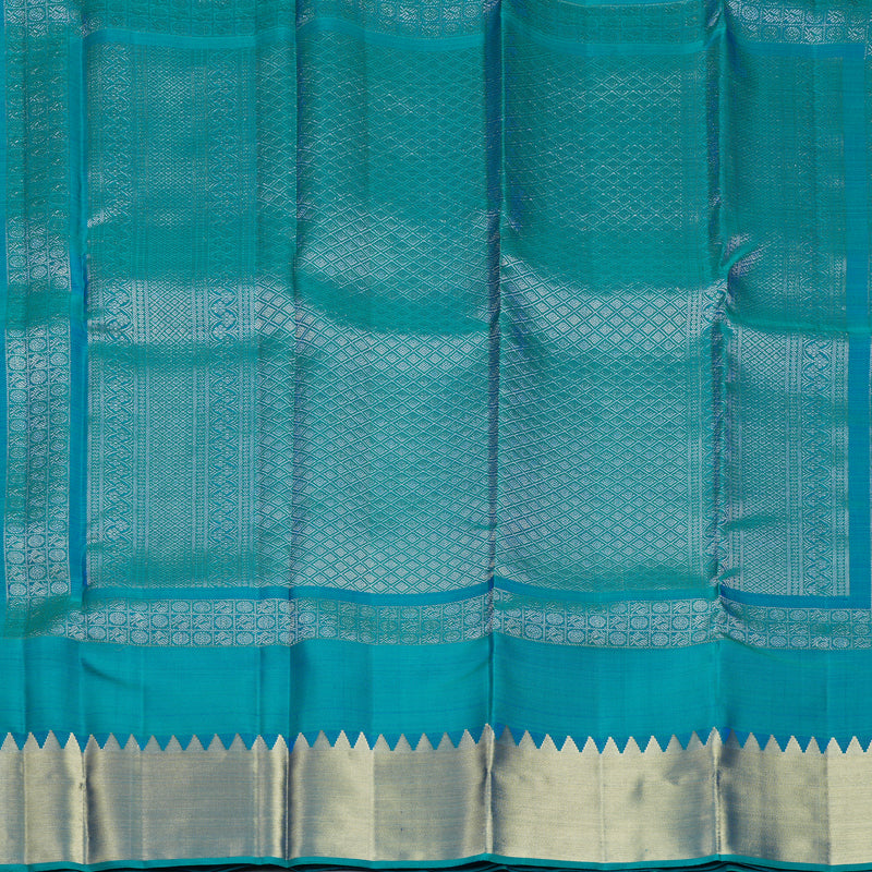 Hayagrivas Handloom Mayilkazhuthu Kanjivaram Silk Saree KBF656G19-5
