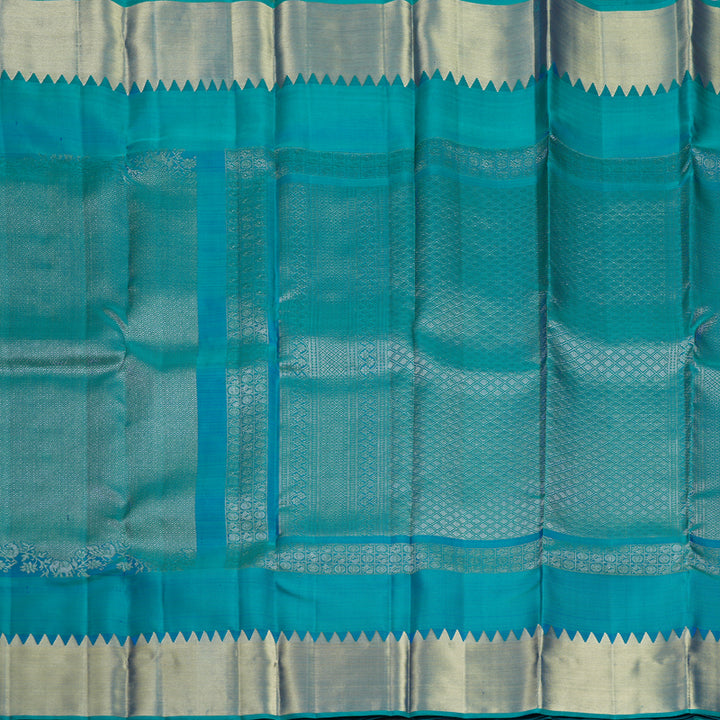 Hayagrivas Handloom Mayilkazhuthu Kanjivaram Silk Saree KBF656G19-5