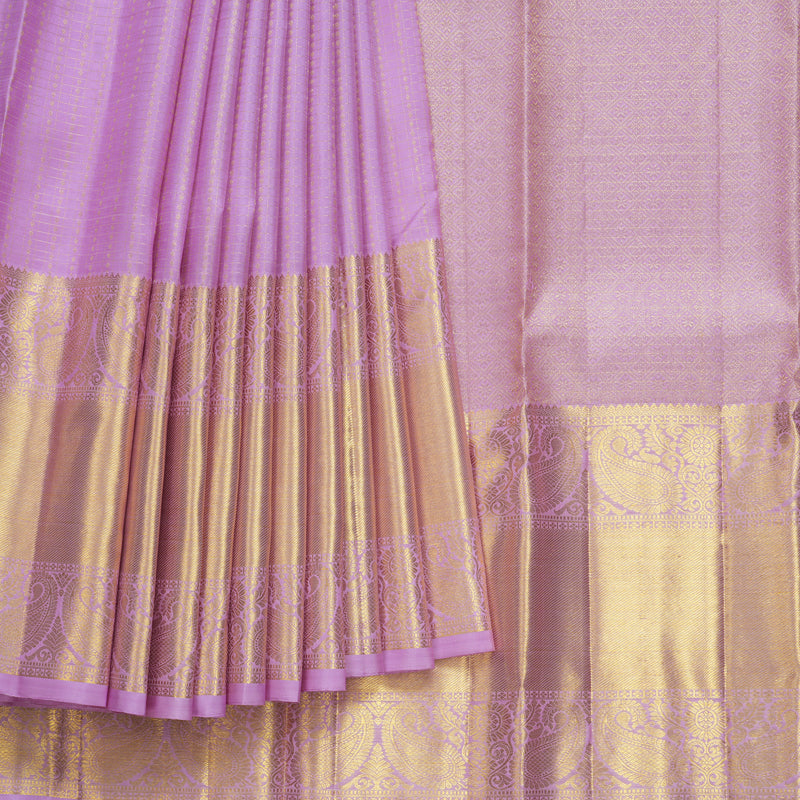 Hayagrivas Handloom Lavender Kanjivaram Silk Saree KBF656G20-1