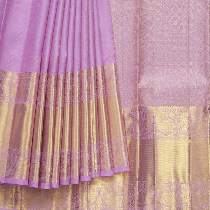 Hayagrivas Handloom Lavender Kanjivaram Silk Saree KBF656G20-1