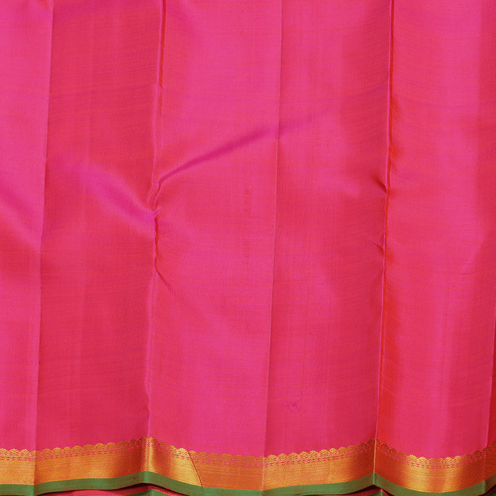 Hayagrivas Handloom Pink Kanjivaram Silk Saree KBF656G5-8