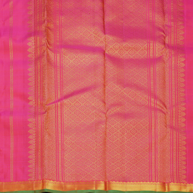 Hayagrivas Handloom Pink Kanjivaram Silk Saree KBF656G5-8