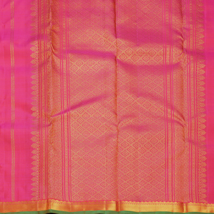 Hayagrivas Handloom Pink Kanjivaram Silk Saree KBF656G5-8