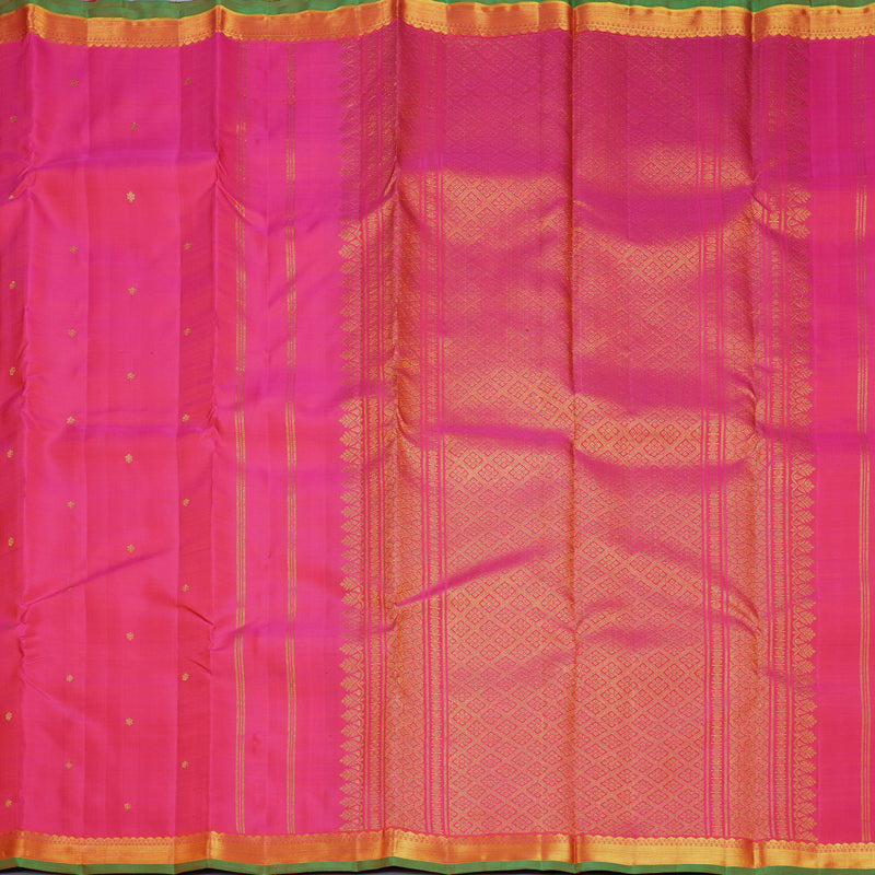 Hayagrivas Handloom Pink Kanjivaram Silk Saree KBF656G5-8