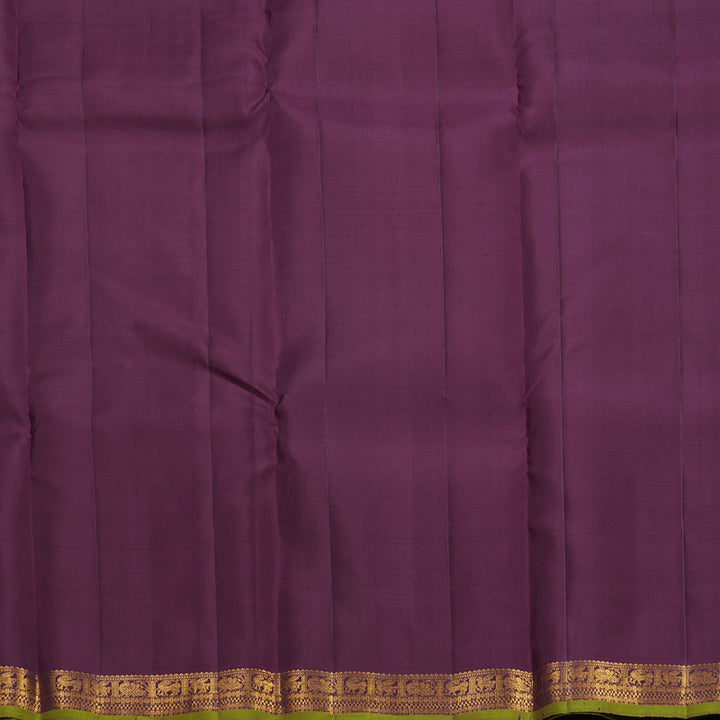 Hayagrivas Handloom Wine Kanjivaram Silk Saree KBF656G5-9