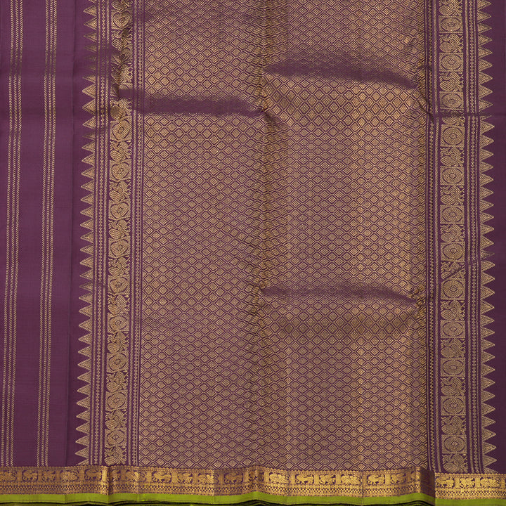 Hayagrivas Handloom Wine Kanjivaram Silk Saree KBF656G5-9