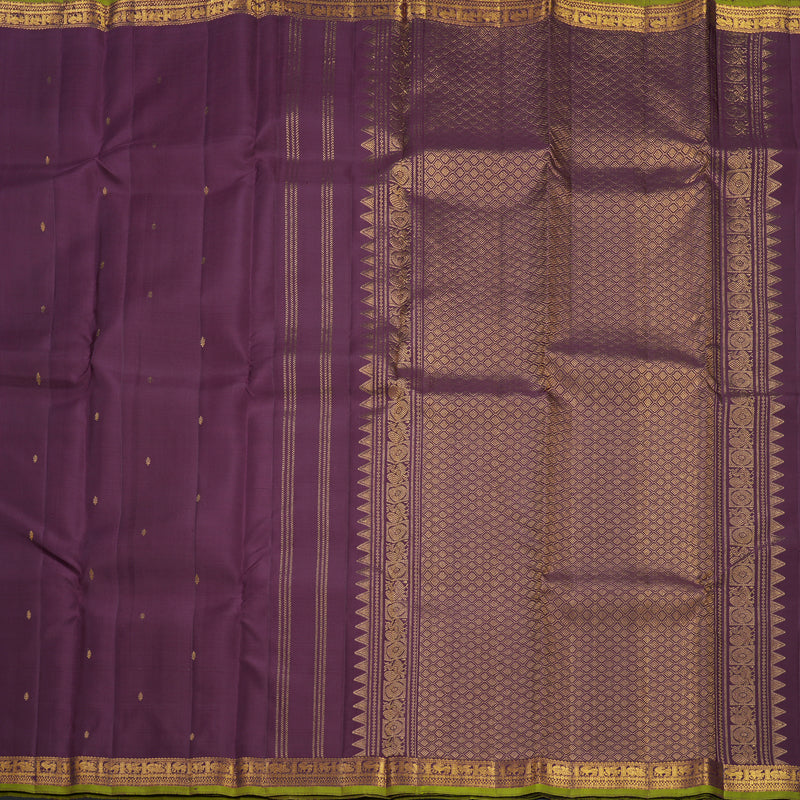Hayagrivas Handloom Wine Kanjivaram Silk Saree KBF656G5-9