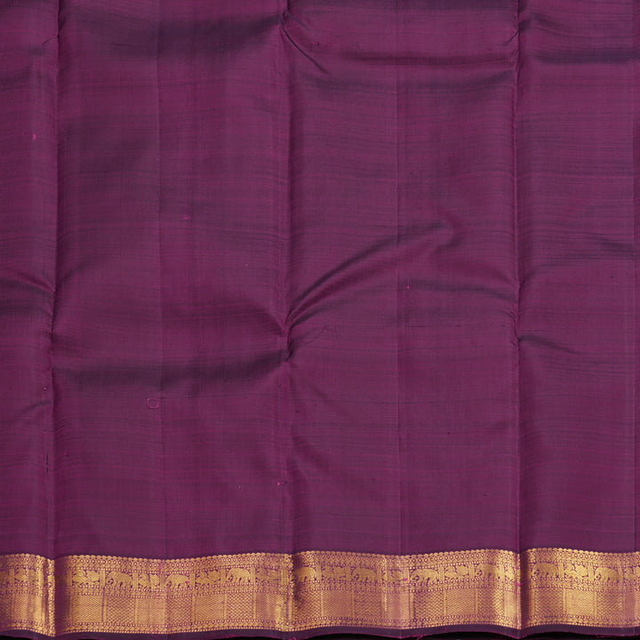 Hayagrivas Handloom Onion Pink Kanjivaram Silk Saree with Purple Border KBF656G6-2