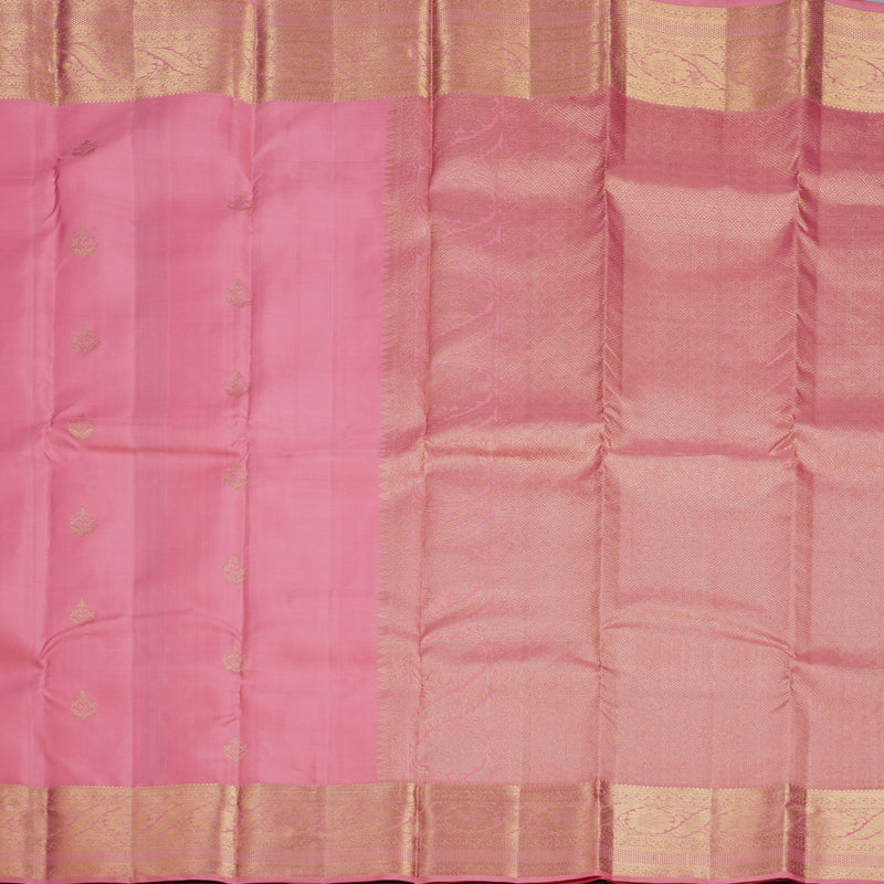 Hayagrivas Handloom Rose Pink Kanjivaram Silk Saree KBF656G7-2