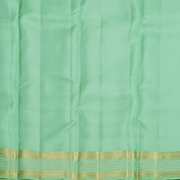 Hayagrivas Handloom Pastel Green Kanjivaram Silk Saree KBF656G7-8