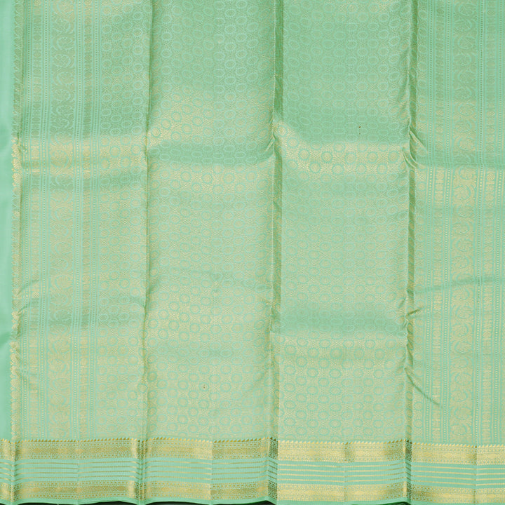 Hayagrivas Handloom Pastel Green Kanjivaram Silk Saree KBF656G7-8