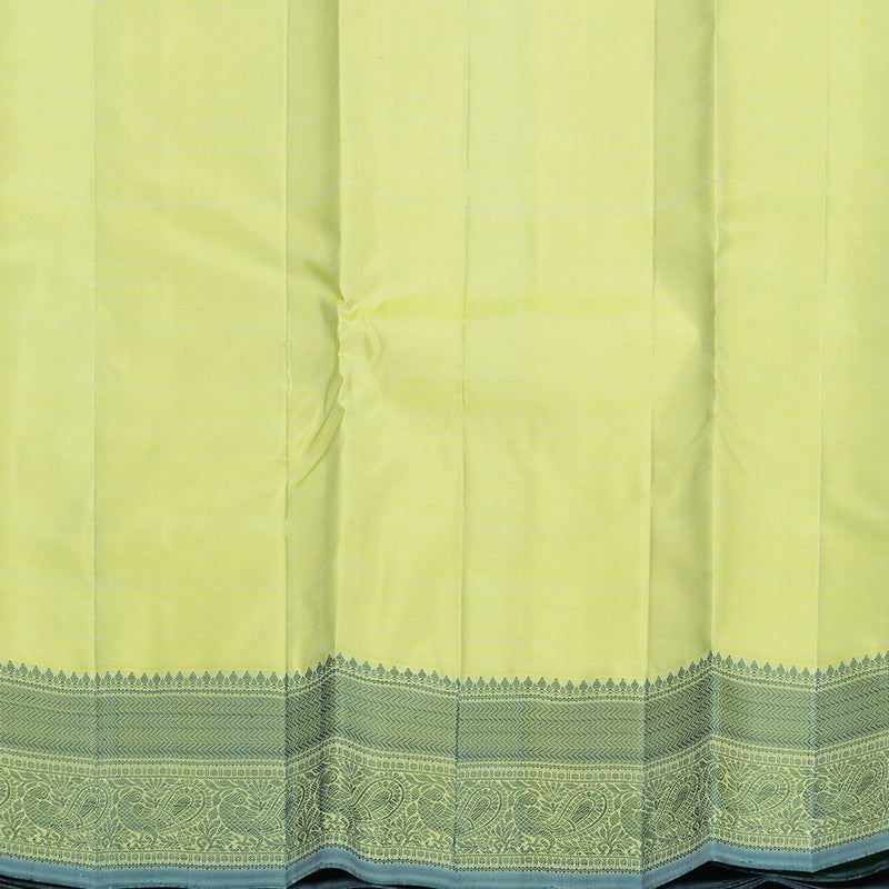 Hayagrivas Handloom Neon Green Kanjivaram Silk Saree KBF656G8-3