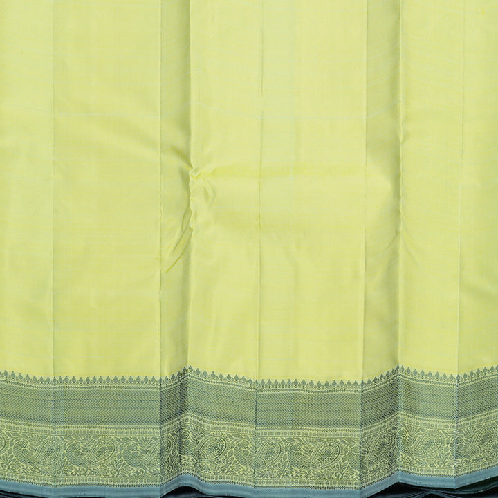 Hayagrivas Handloom Neon Green Kanjivaram Silk Saree KBF656G8-3