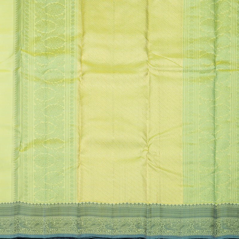 Hayagrivas Handloom Neon Green Kanjivaram Silk Saree KBF656G8-3