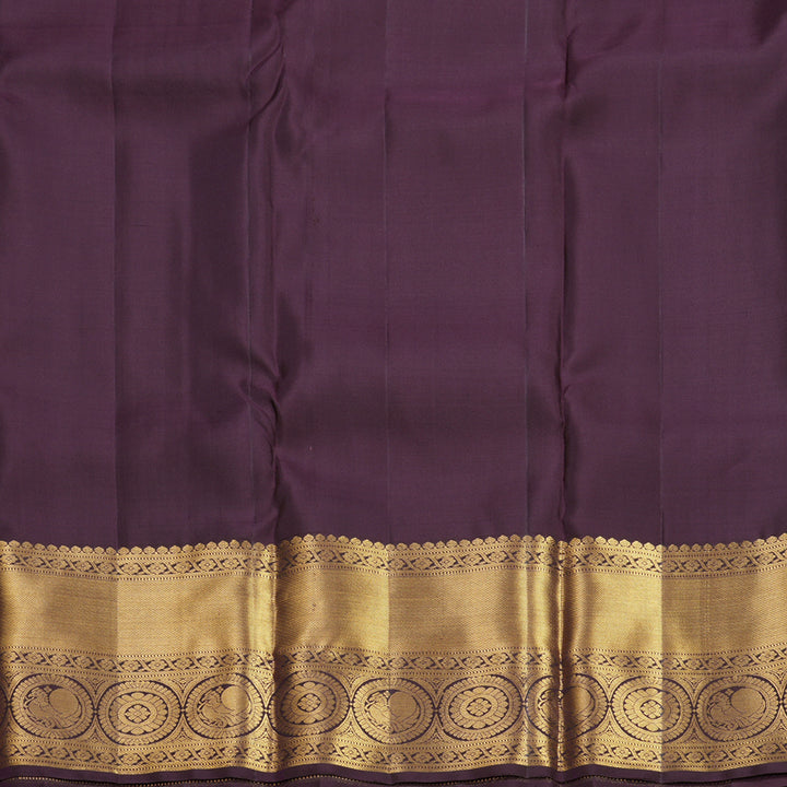 Hayagrivas Handloom Brinjal Purple Kanjivaram Silk Saree KBF656G9-5