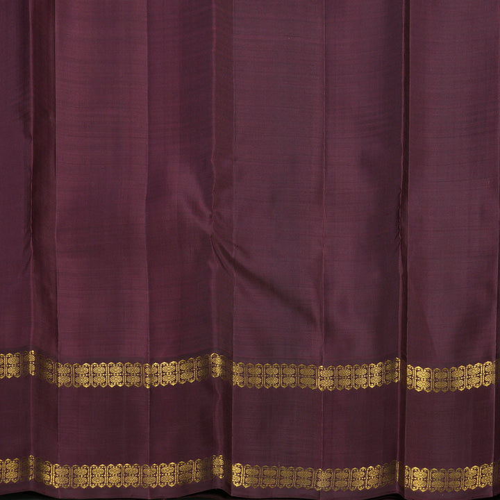 Hayagrivas Handloom Multicolour Checks Kanjivaram Silk Saree with Wine Maroon Border KBF659G1-1