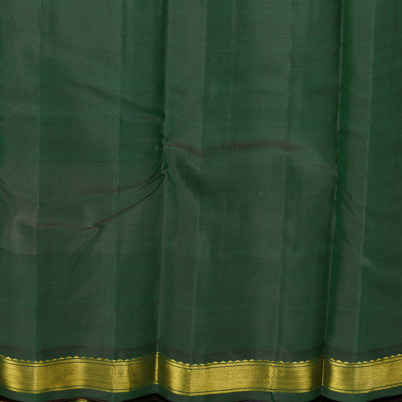 Hayagrivas Handloom Bottle Green Kanjivaram Silk Saree KBF665G2-2