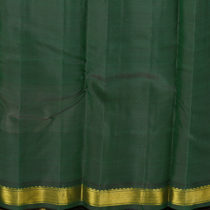 Hayagrivas Handloom Bottle Green Kanjivaram Silk Saree KBF665G2-2