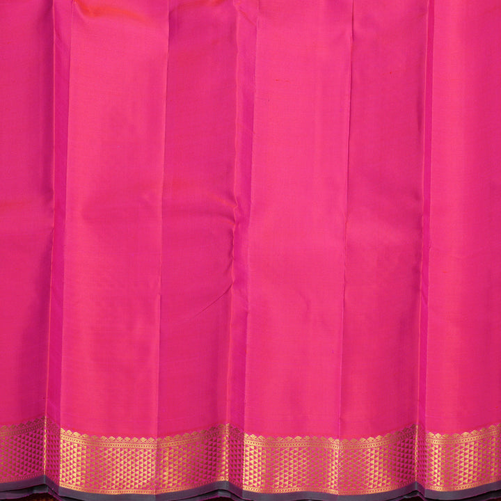 Hayagrivas Handloom Pink Kanjivaram Silk Saree KBF665G2-4