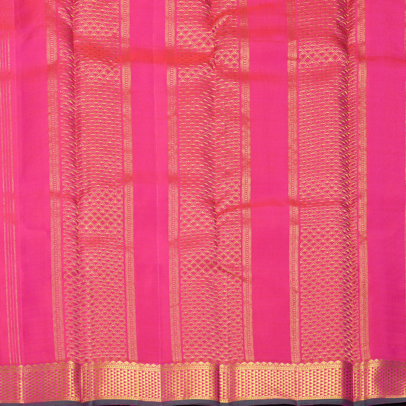 Hayagrivas Handloom Pink Kanjivaram Silk Saree KBF665G2-4