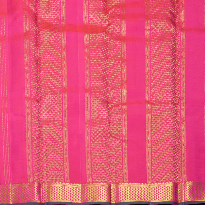 Hayagrivas Handloom Pink Kanjivaram Silk Saree KBF665G2-4